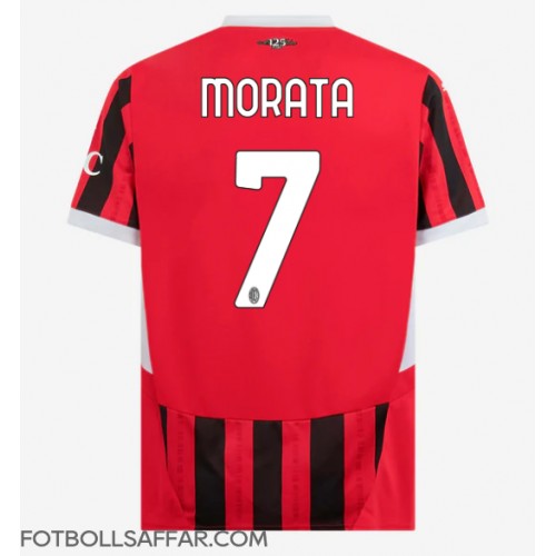 AC Milan Alvaro Morata #7 Hemmatröja 2024-25 Kortärmad